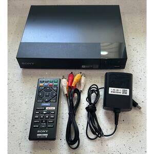 Sony BDP-S3700 Blu-Ray Player With Remote and Cables Wireless LAN Tested